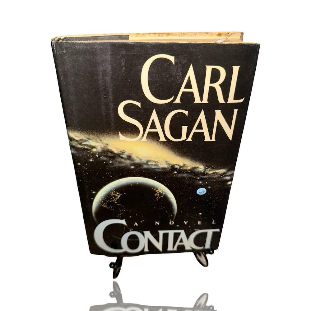 Contact by Carl Sagan Hardcover First Edition 1985 Science Fiction Novel